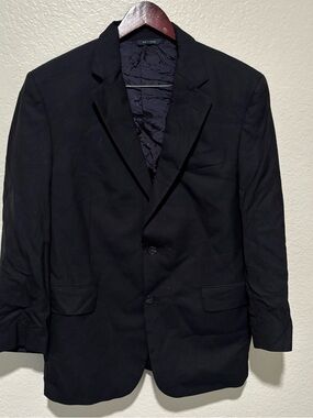 Brooks Brothers Loro Piana Wool Black Suit Blazer Size 41R